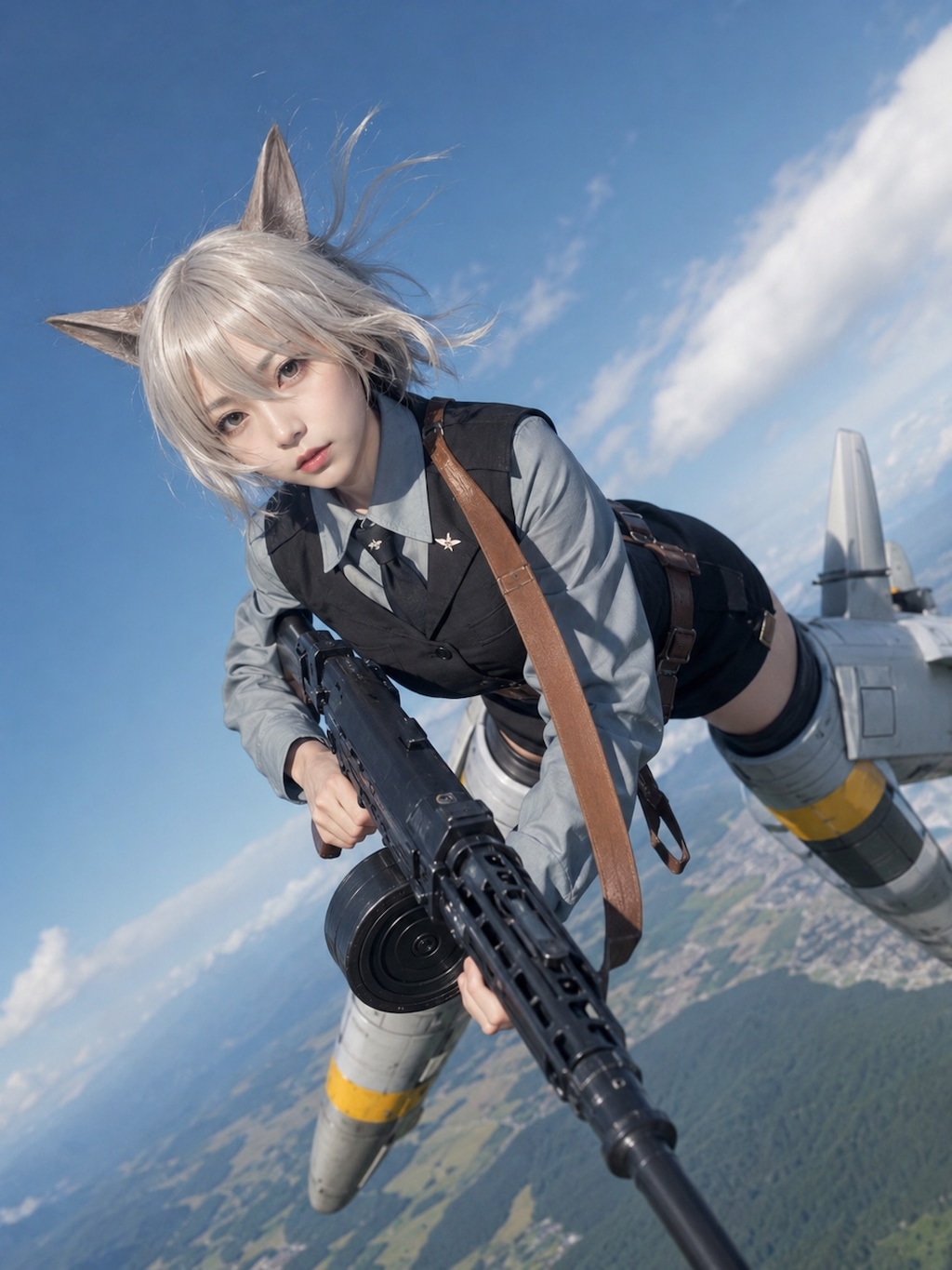 空を飛ぶ人