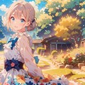 春の訪れとフラワーリボンフリル 3枚目