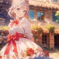 春の訪れとフラワーリボンフリル 5枚目