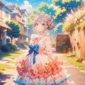 春の訪れとフラワーリボンフリル 4枚目