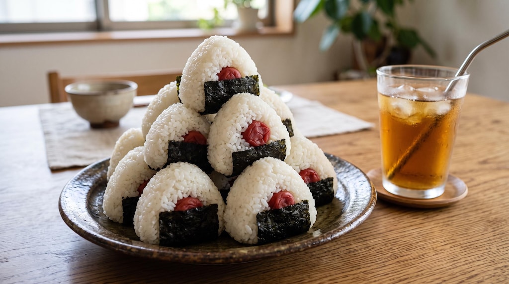 前菜の梅おにぎり