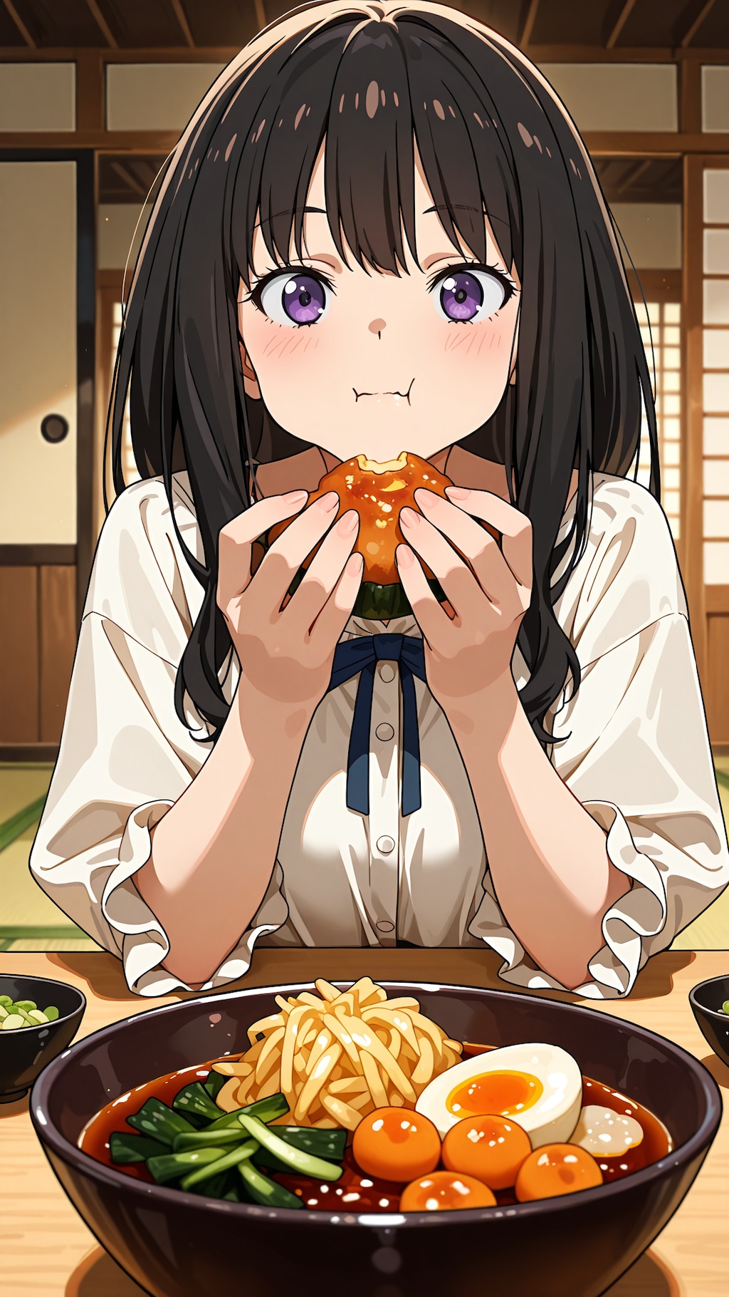 地元野菜の夕食