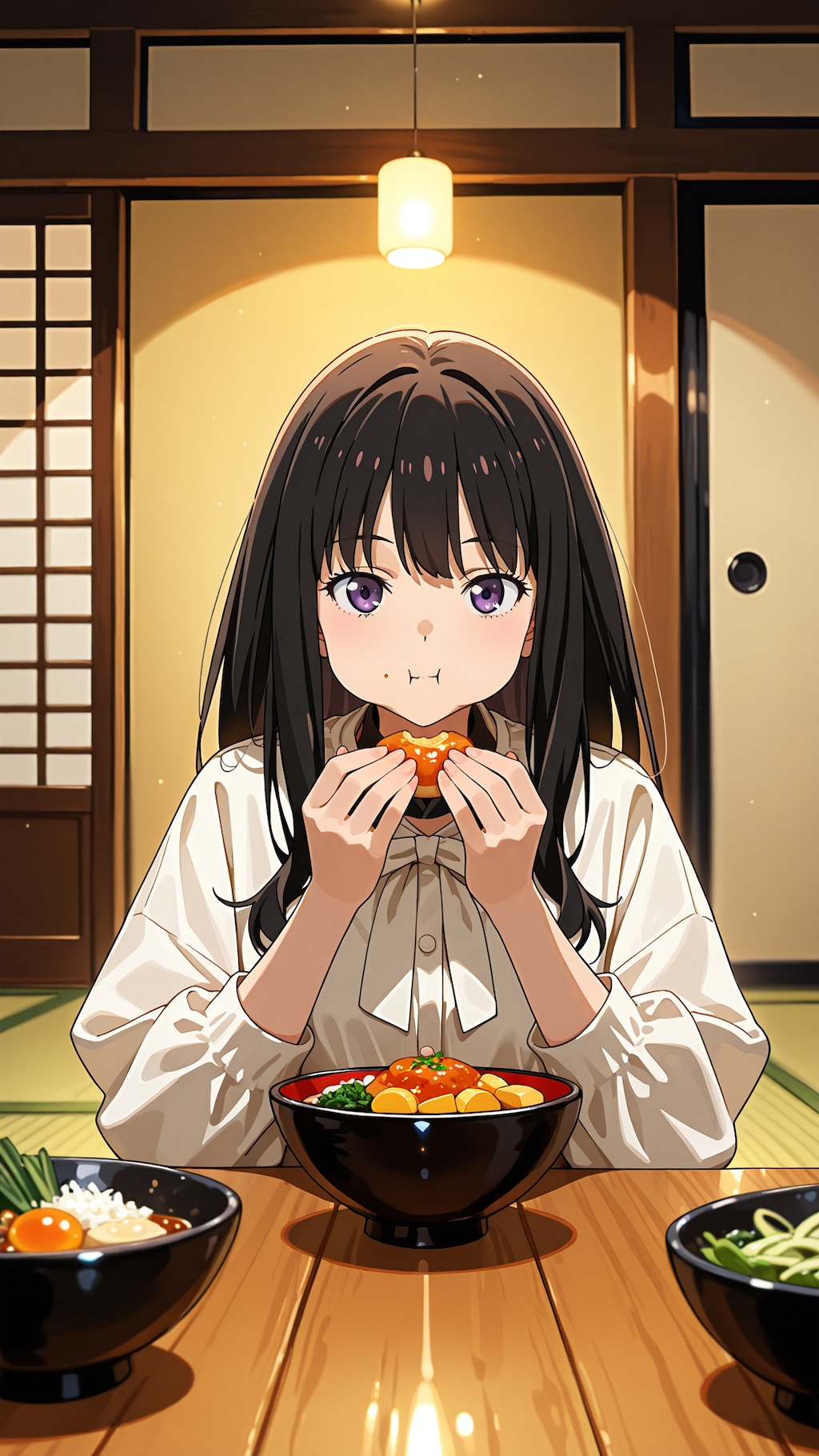 地元野菜の夕食