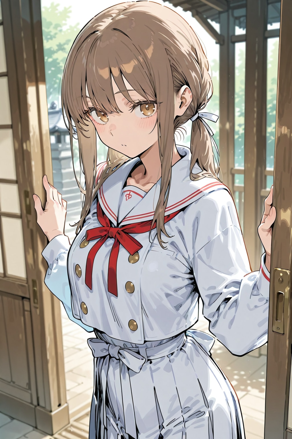 巫女のバイトの出勤前