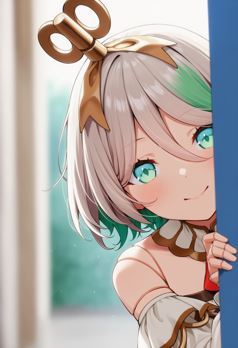 セシリアが物陰からジッと見つめているだけ | の人気AIイラスト・グラビア