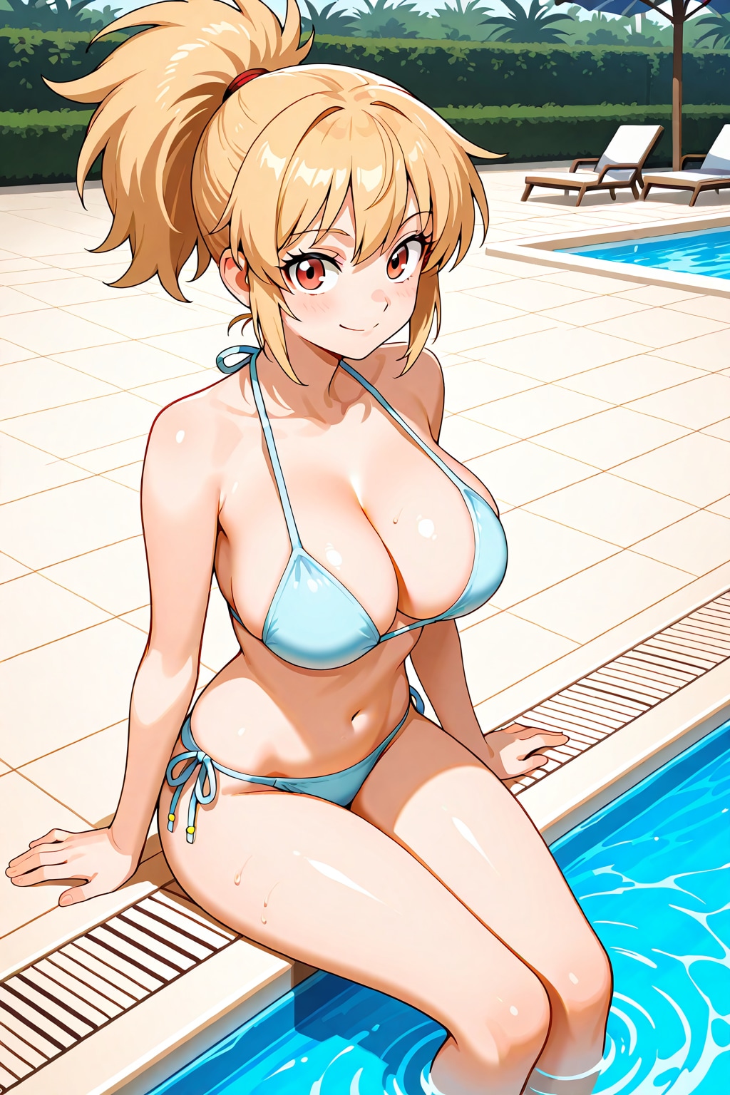 プールの弓倉さん