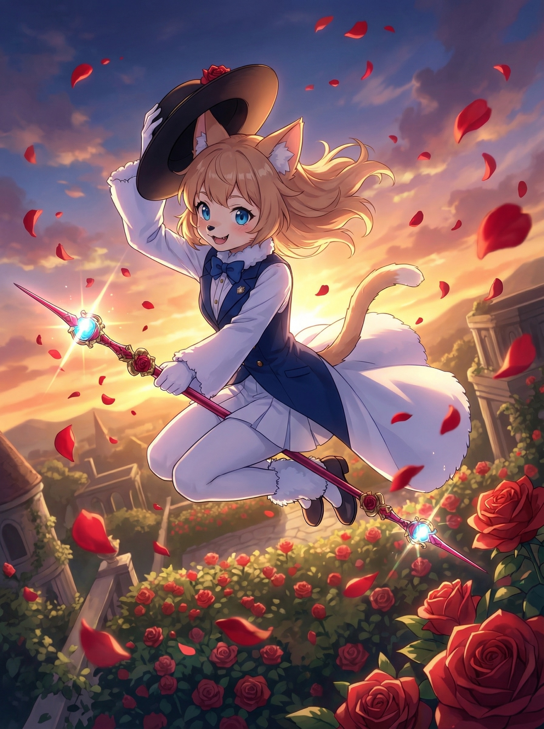 タキシードウィニャード、空をゆく | の人気AIイラスト・グラビア