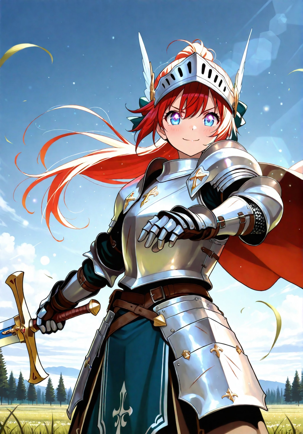 鎧を着てる少女