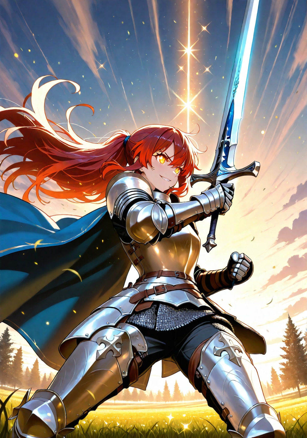 鎧を着てる少女