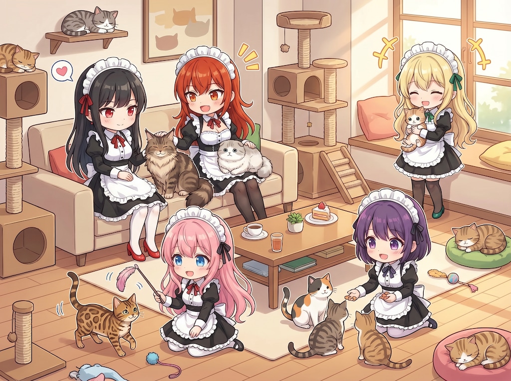 海辺の猫カフェタワーにて