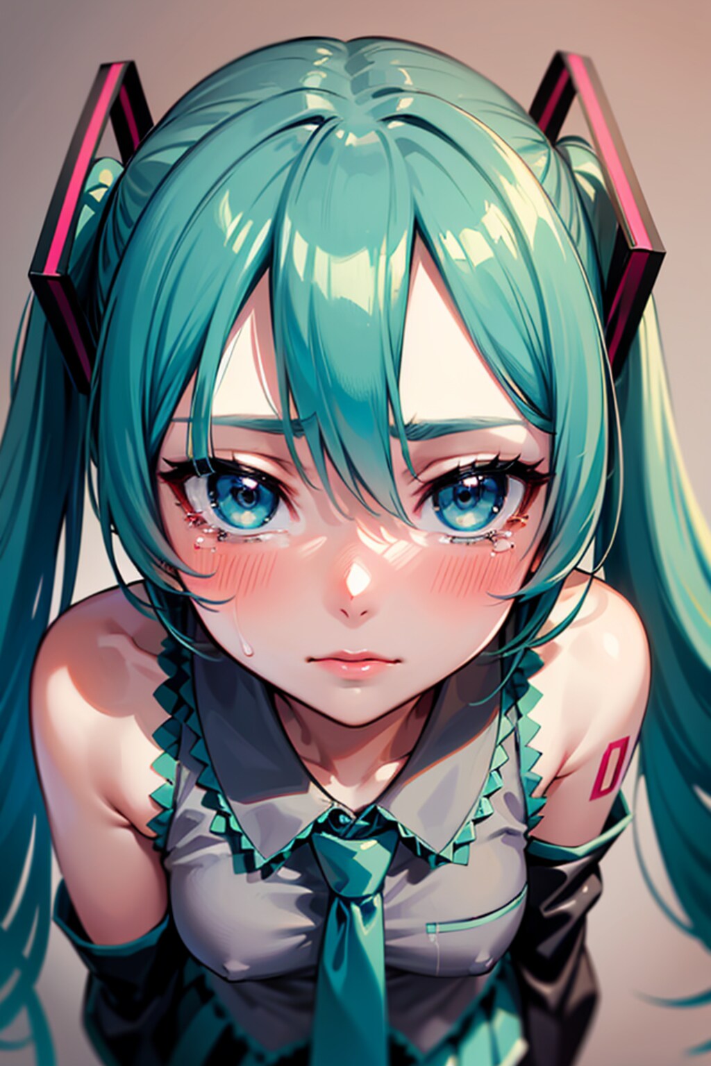 初音ミクです。024_TEARS_（イラスト風）