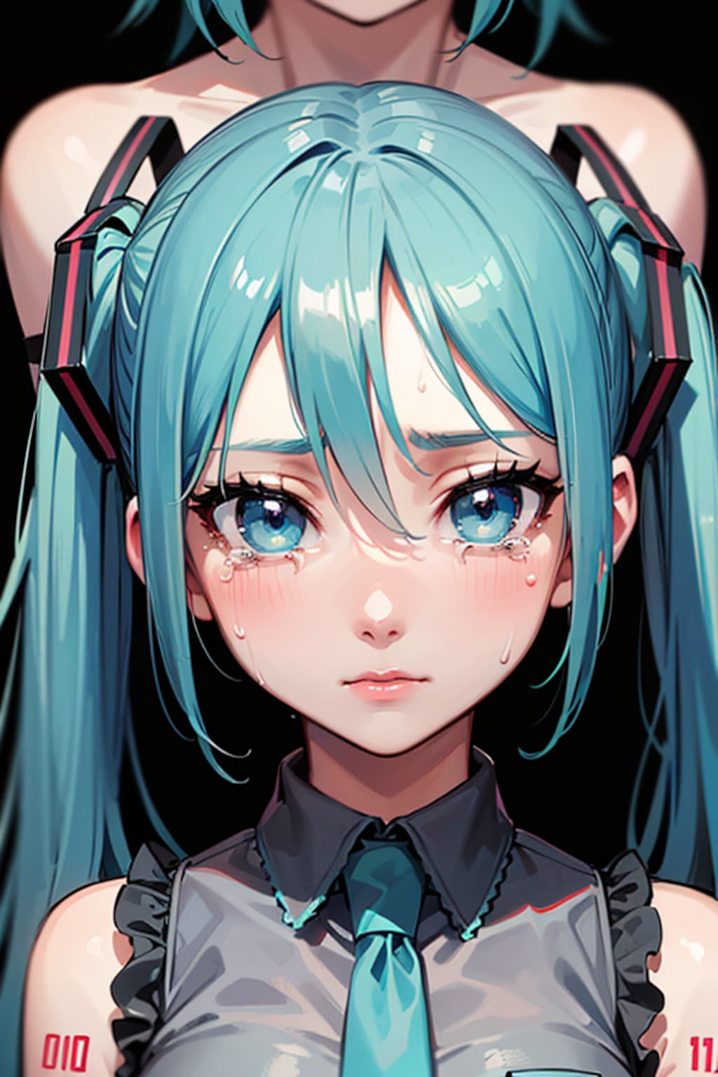 初音ミクです。024_TEARS_（イラスト風）