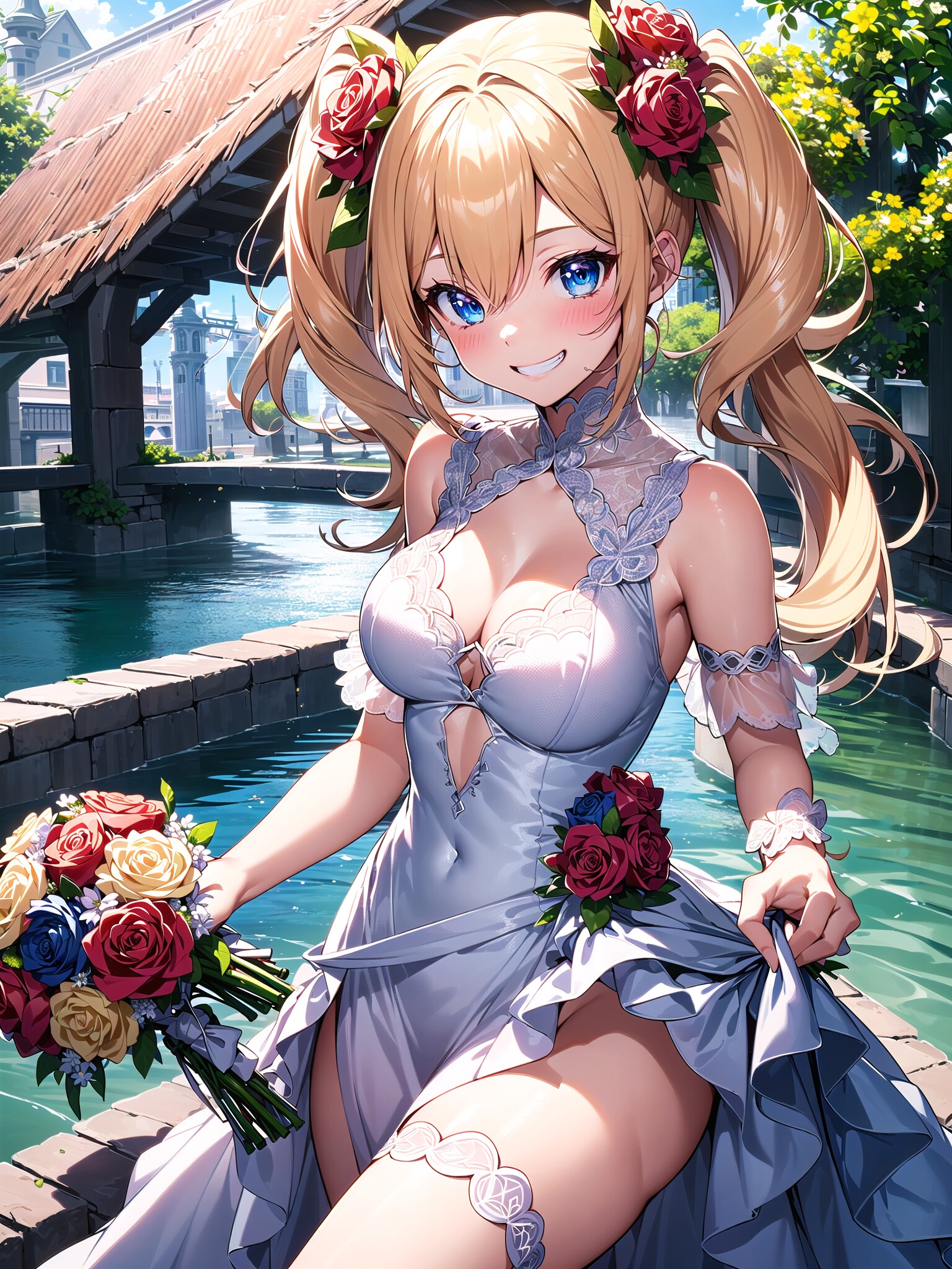 ウエディングドレスなギャル子