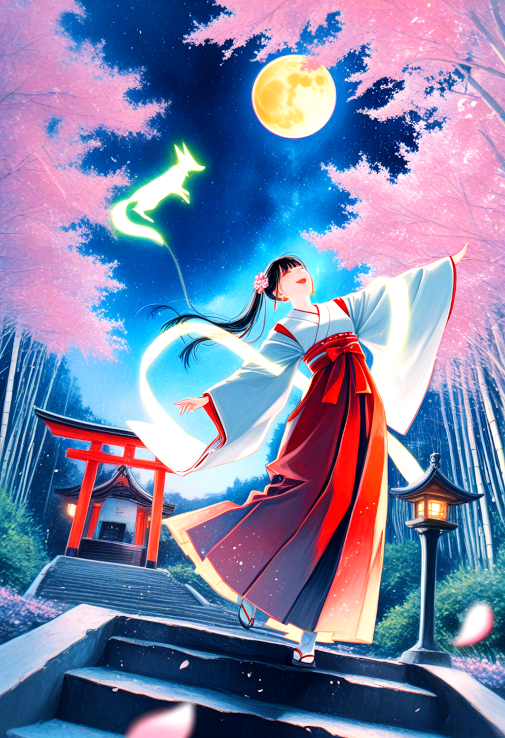 桜狐神楽、神域にて