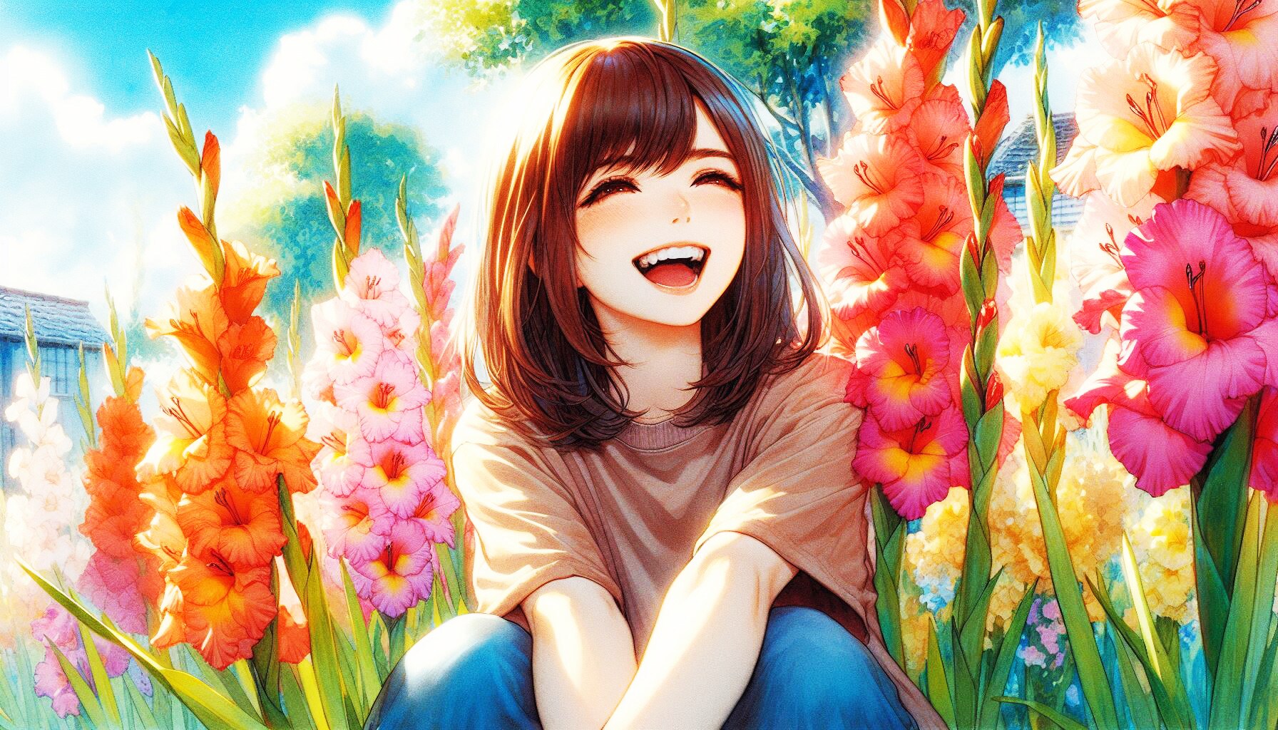 誕生花　0614 グラジオラス