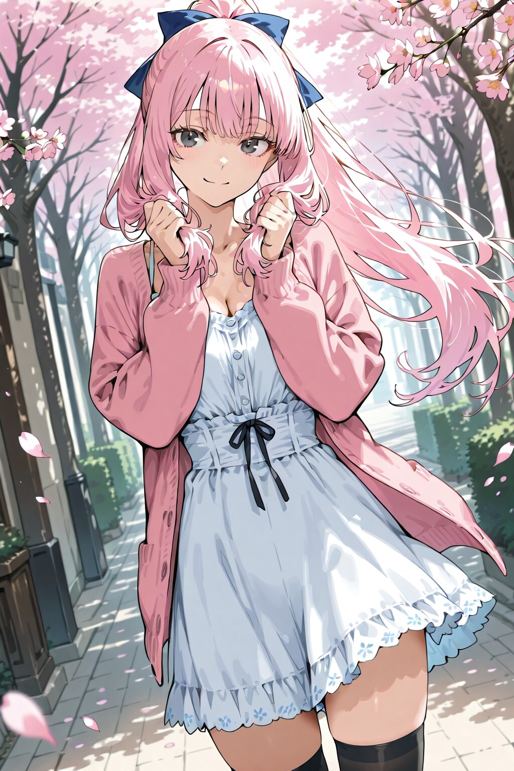 【習作】春コーディネートファッションの女の子　その４