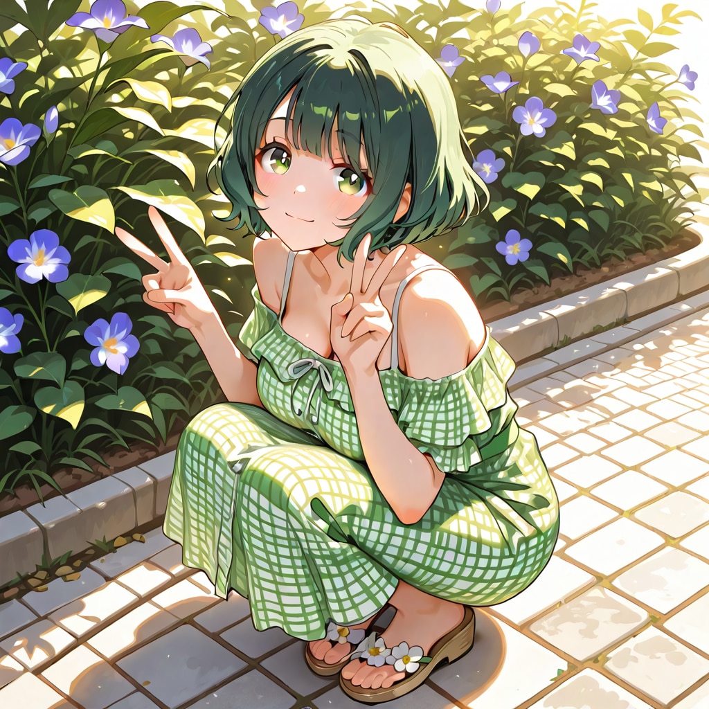 芽生ちゃんのしゃがみ✌(BONSAI_Ver)