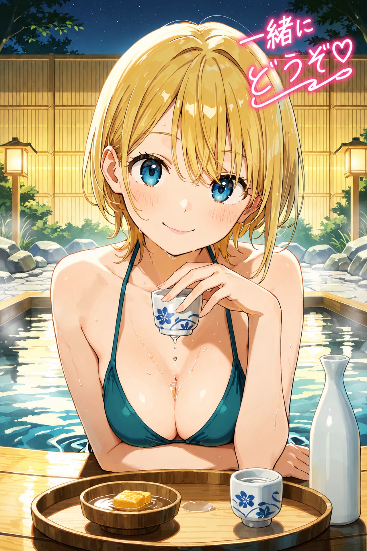 温泉で女の子と日本酒・全年齢版 Z618