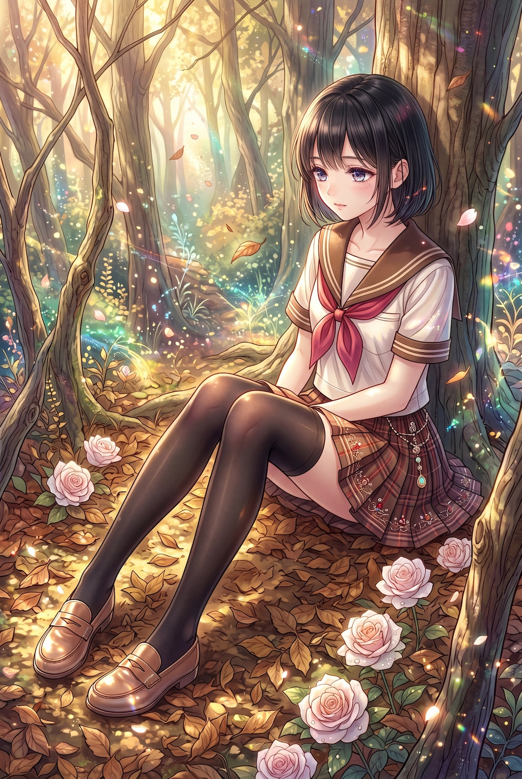 木漏れ日の静寂の中で