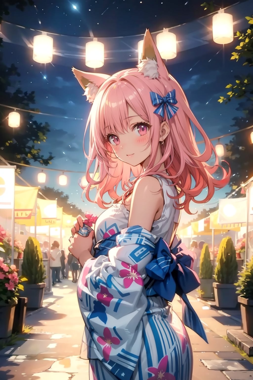 夏祭りの狐耳娘 | の人気AIイラスト・グラビア