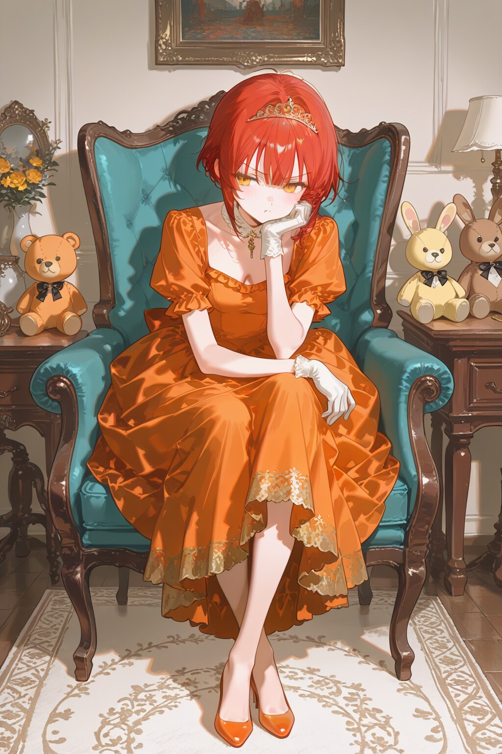 不機嫌でプリプリしてるお姫様