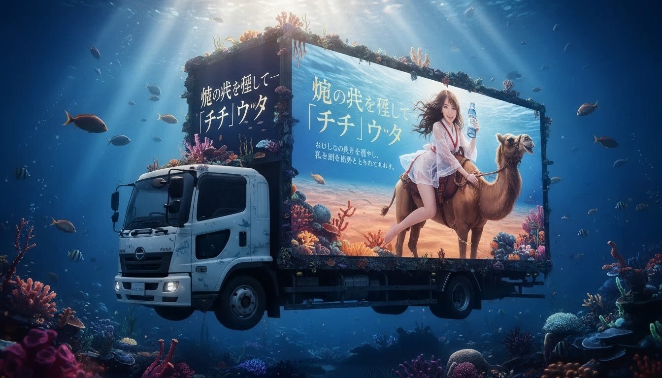 海の蜃気楼。