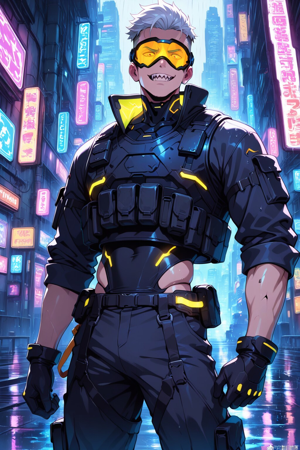 近未来の男性 | の人気AIイラスト・グラビア