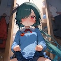 はいてないちっちゃいカラス娘さん 5枚目