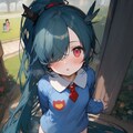 はいてないちっちゃいカラス娘さん 8枚目