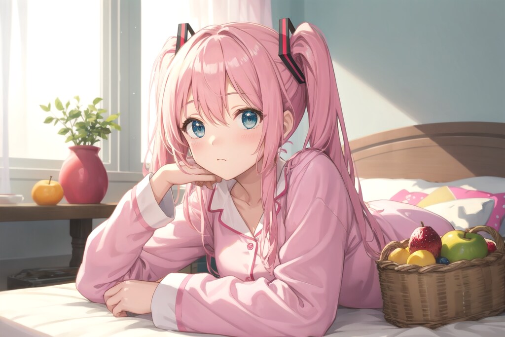 髪を染めたミク