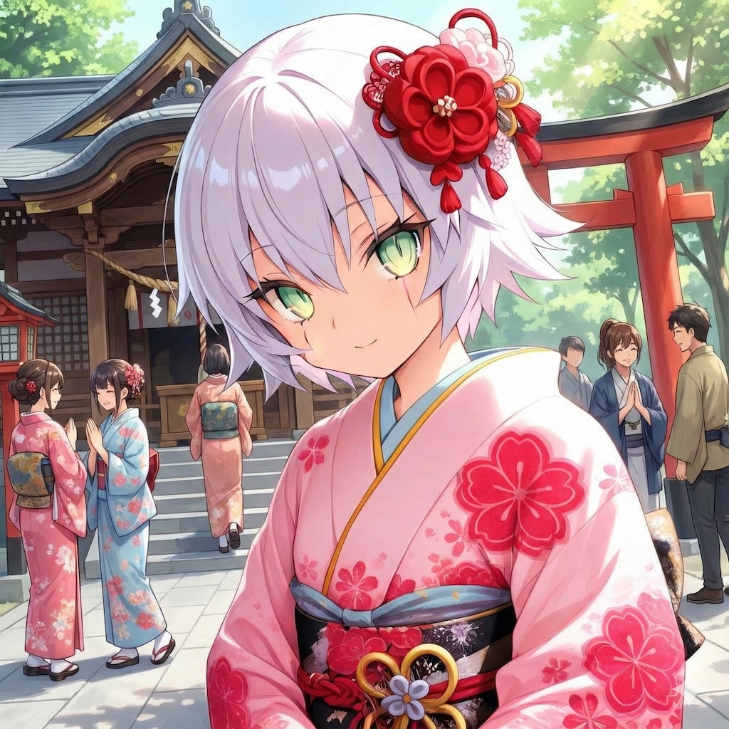 ジャックさんも初詣