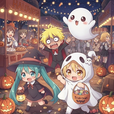 ミクとリンと、怖がりレン