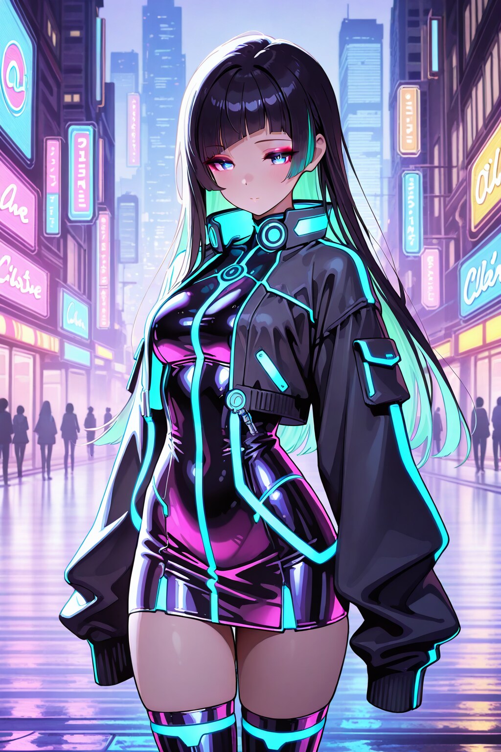 ラインが出る服とぶかぶかの服いいね
