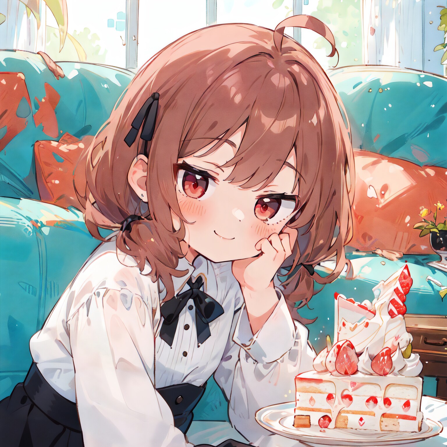ジト目のおさげちゃん