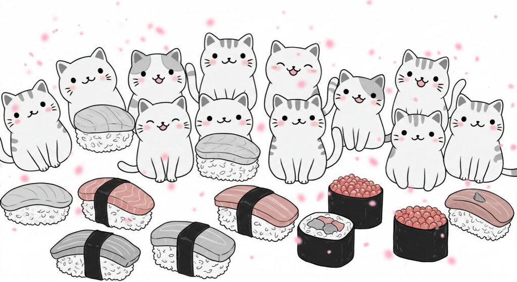 ニャウ寿司『ヘイ！オマチニャ！』【ニャンノ世界】