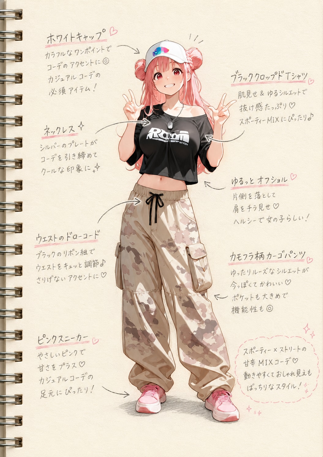 りなちゃんファッションスケッチ