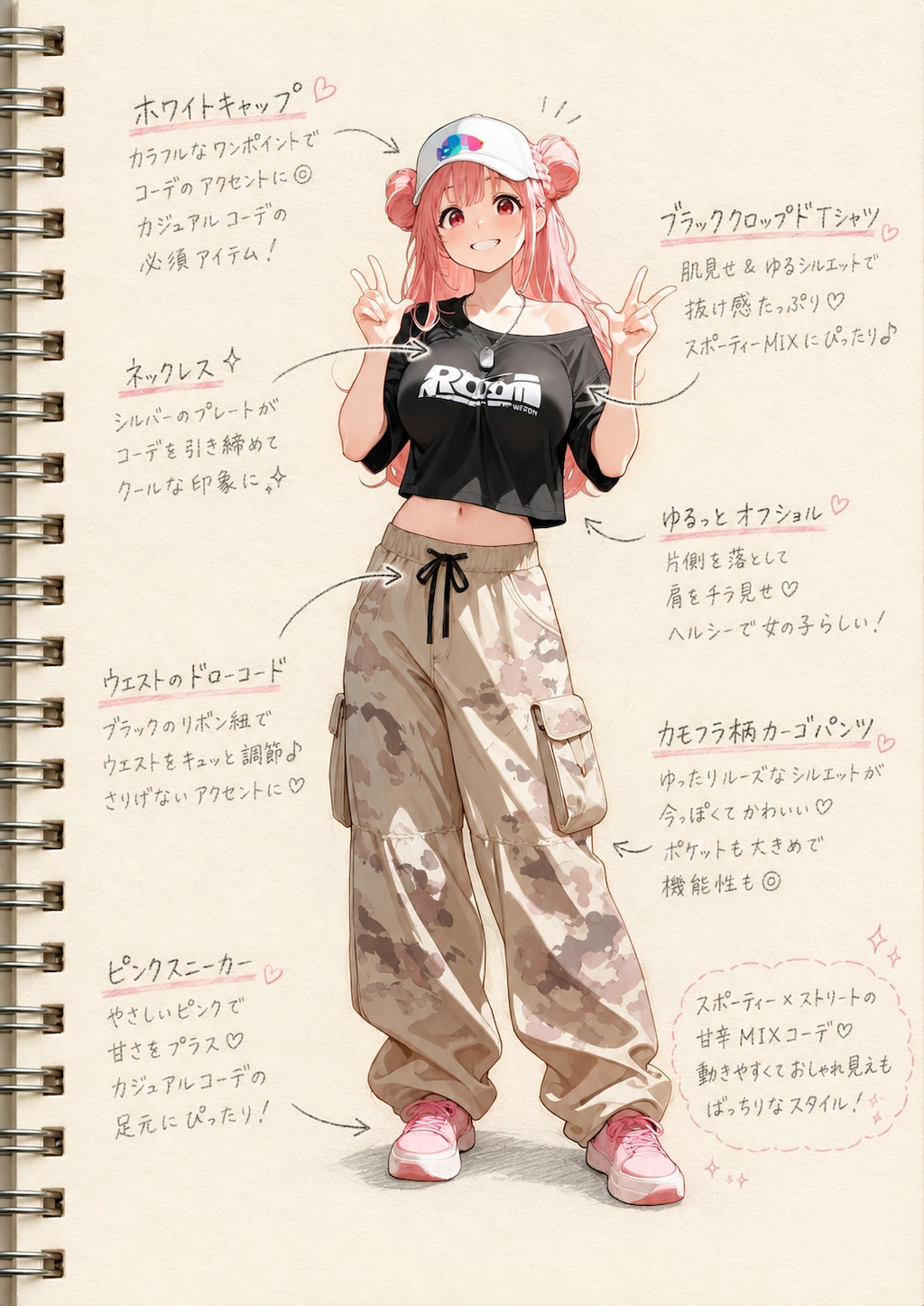 りなちゃんファッションスケッチ
