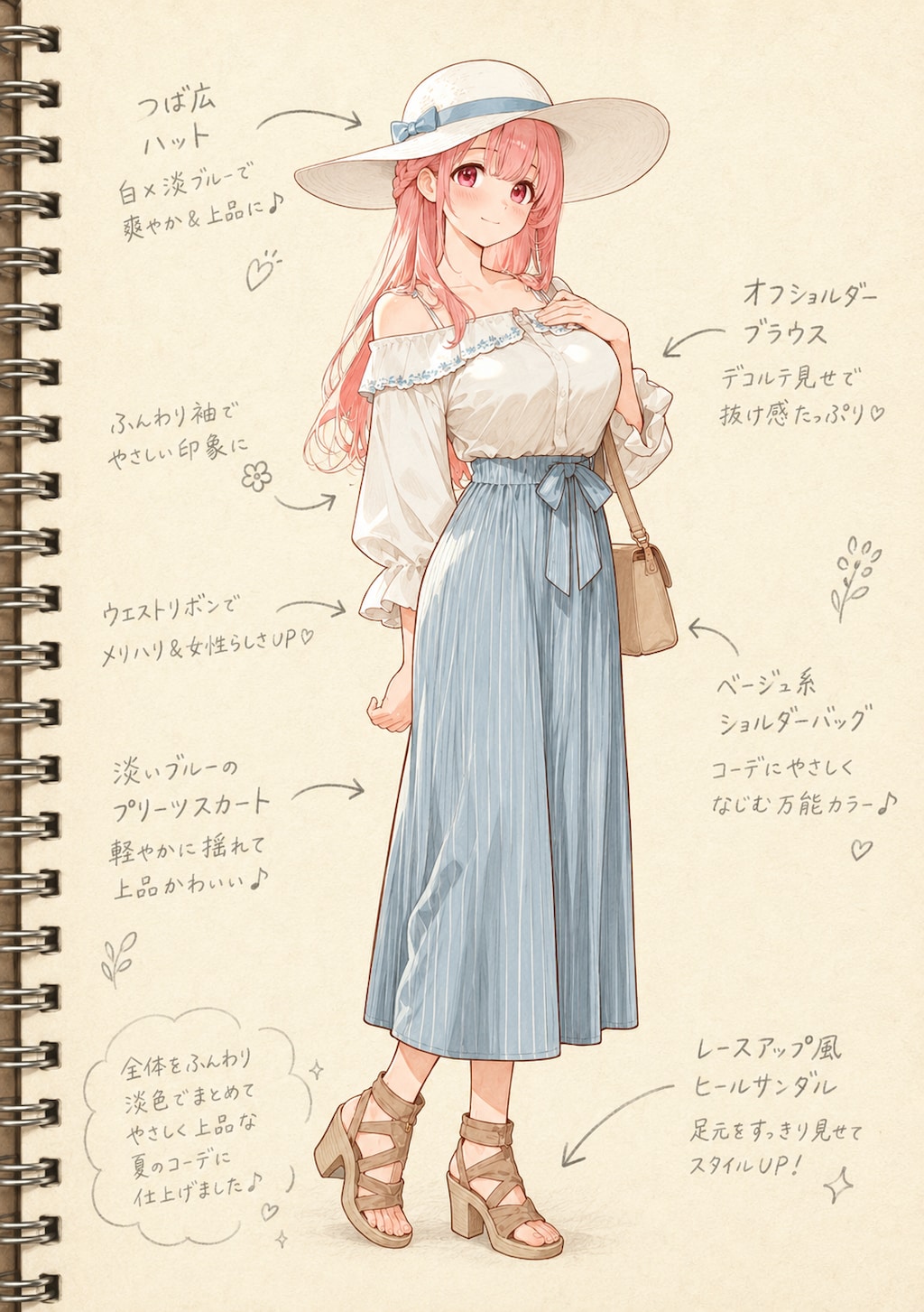 りなちゃんファッションスケッチ