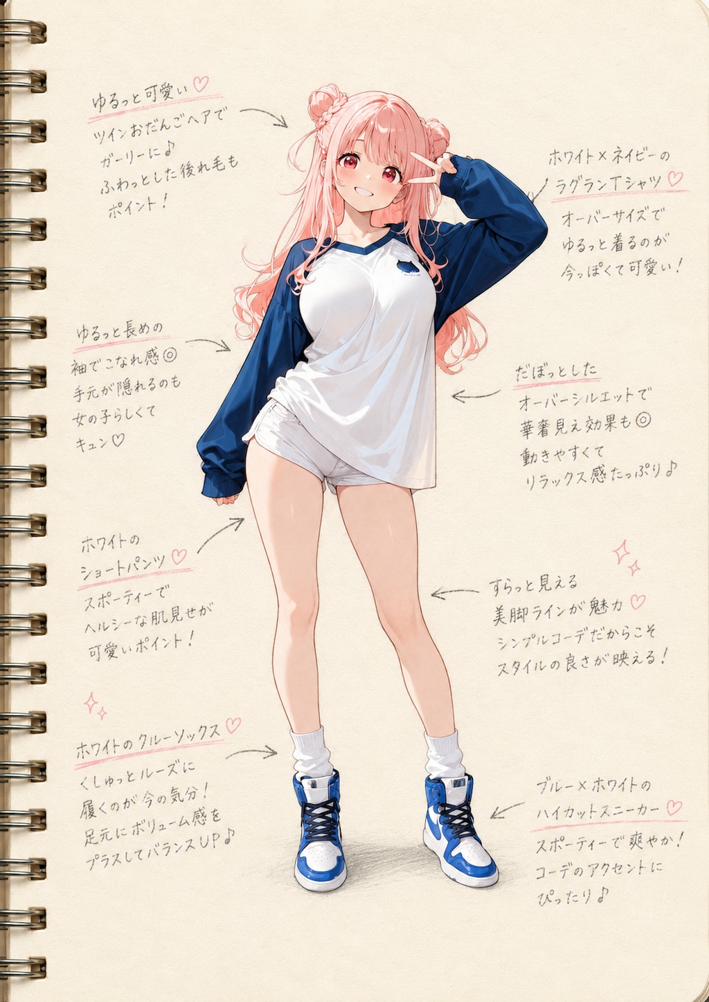 りなちゃんファッションスケッチ