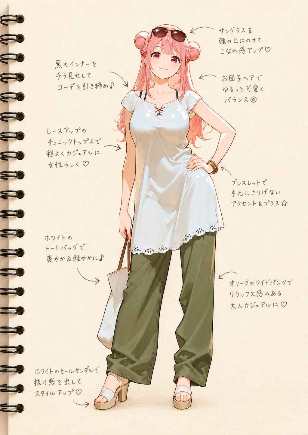 りなちゃんファッションスケッチ