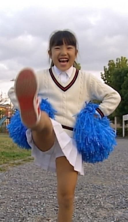 旧教育テレビで、当時JSだったヒロインのチアに萌え、パンチラがなかったので生成してみた。