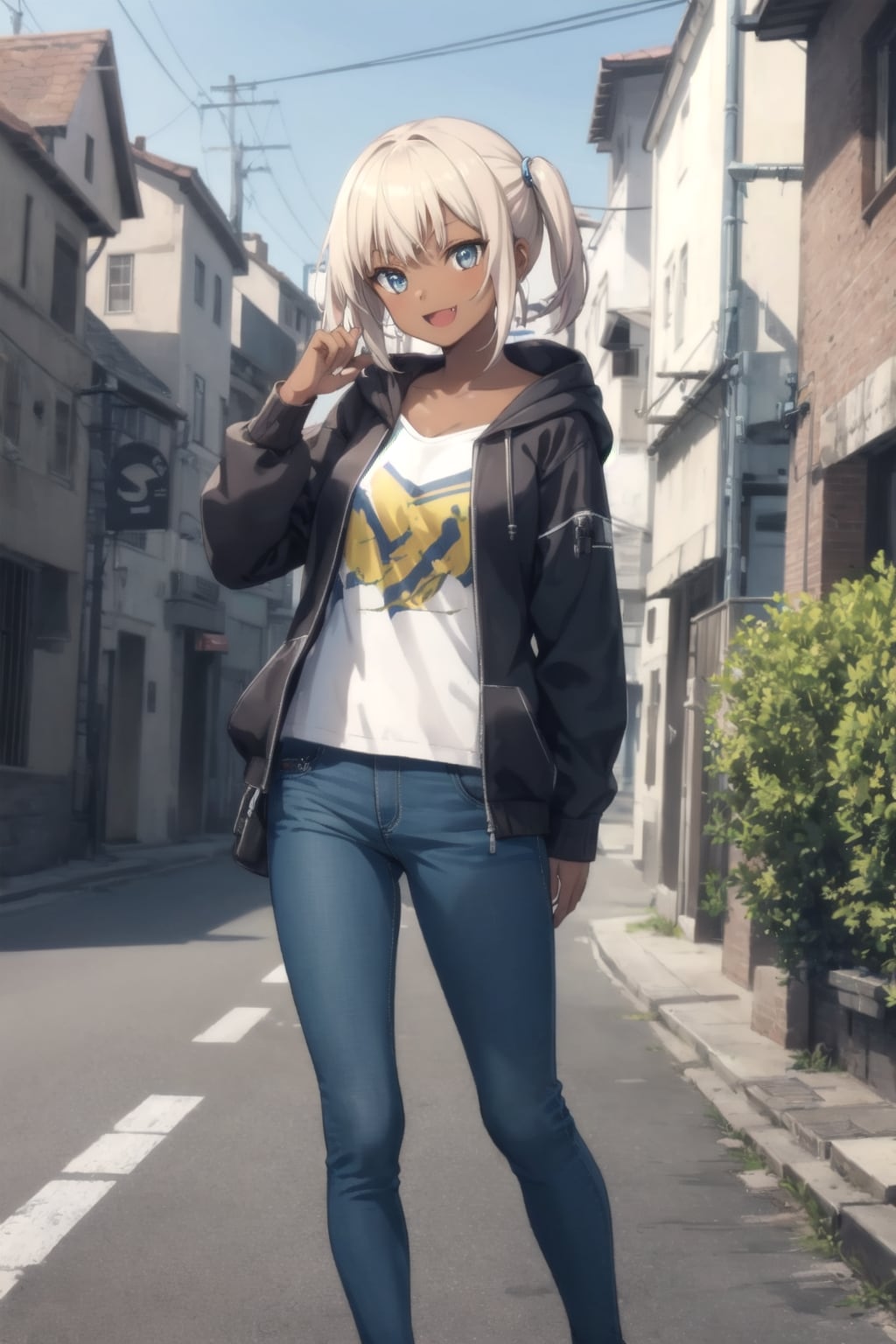 褐色女の子とエンカウントした！ | の人気AIイラスト・グラビア