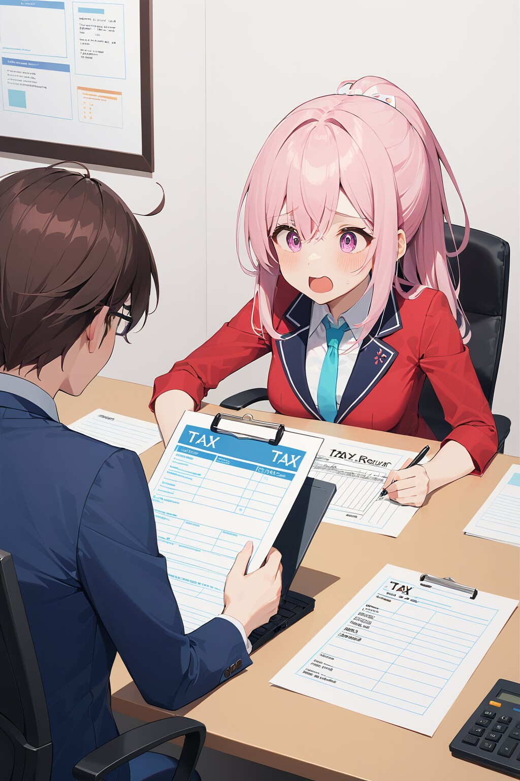 取引先の書類にミス発見！　さあどうする？　コマンド＞