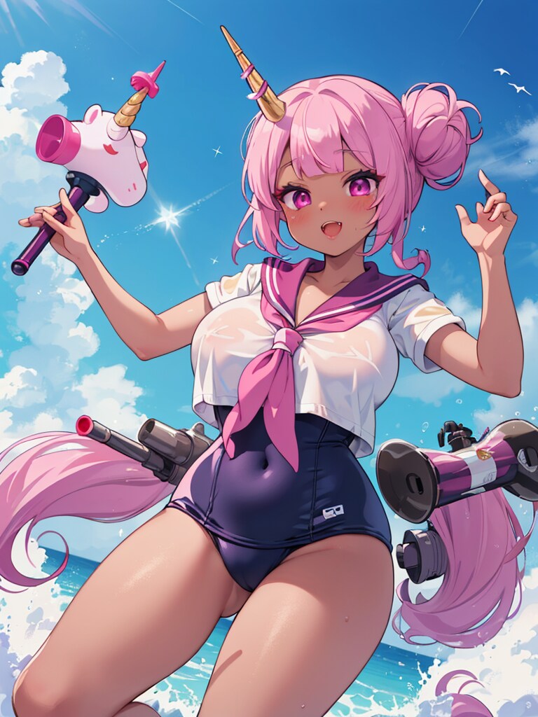 艦息（仮）・むちむちおばさ…おねーさんの伊68000くんコス
