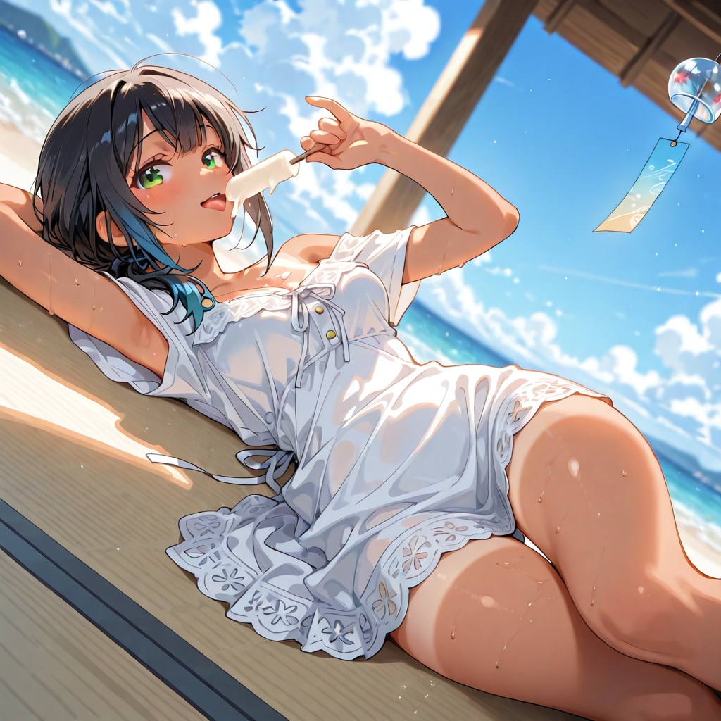 夏の跡 | の人気AIイラスト・グラビア