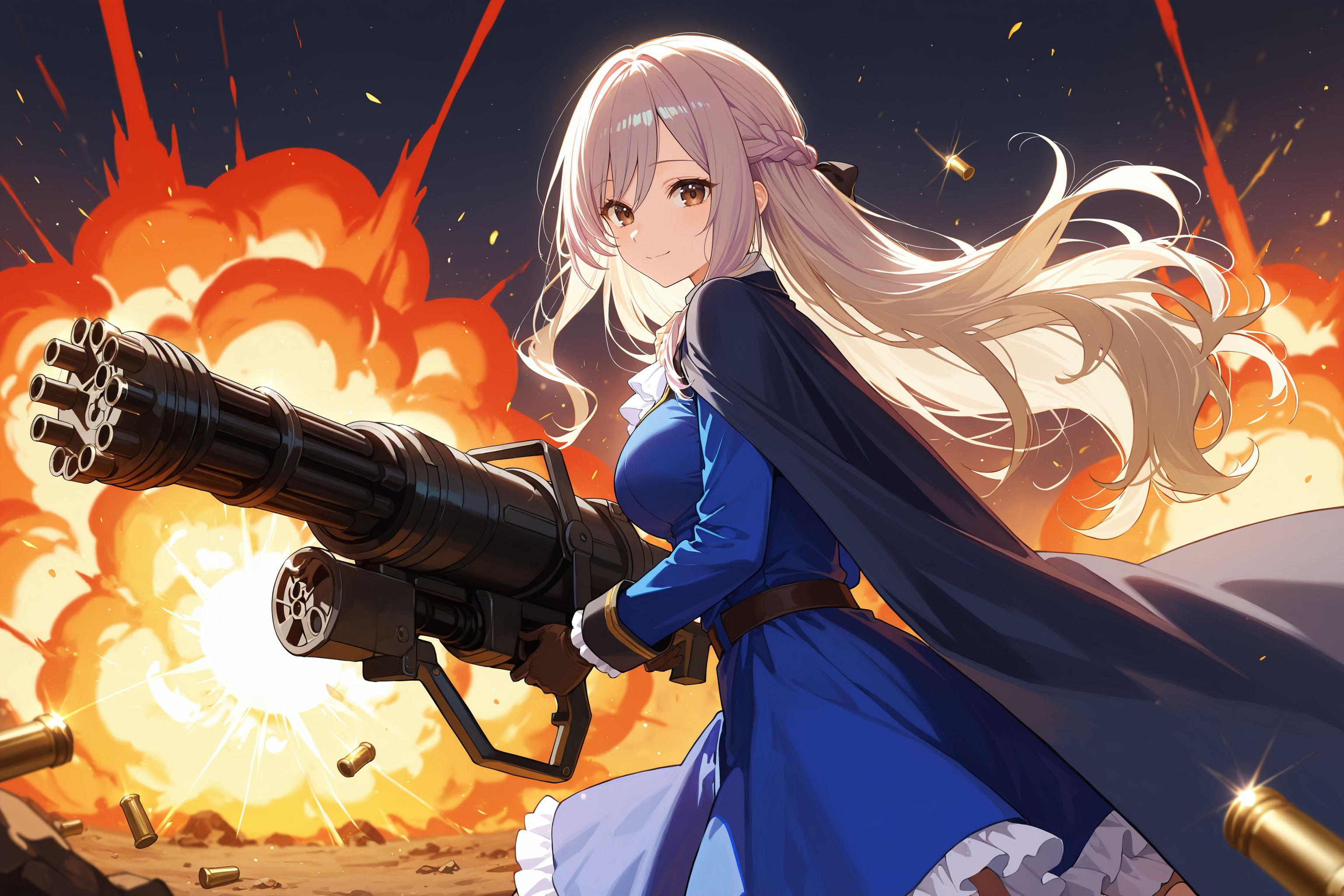 異世界のガトリング少女 | の人気AIイラスト・グラビア