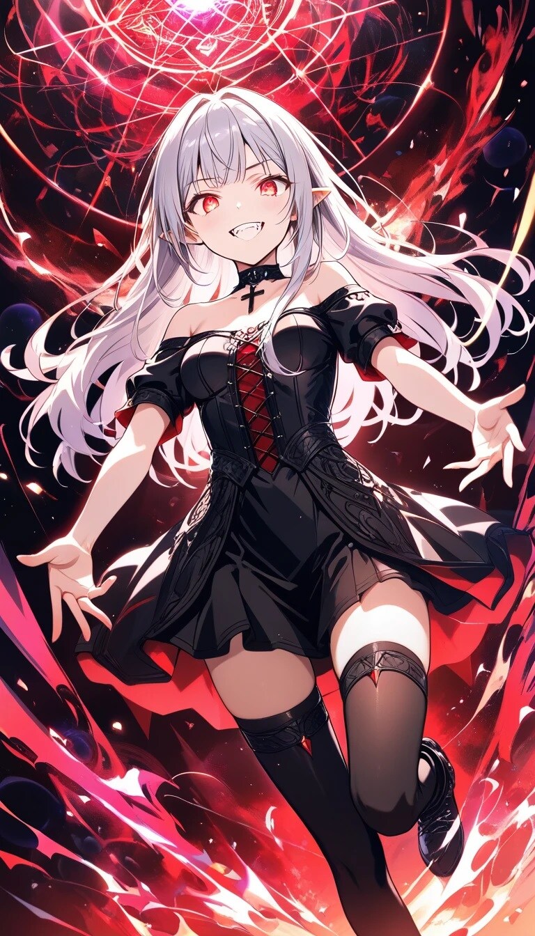 異世界SOS!!『ウハハハッ！　オレ様が来たからには敵も味方もすぺぺのぺーっよ！！』アビゲイル（TS吸血鬼）