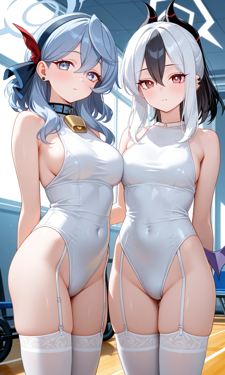 カヨコとアコ　レオタード6