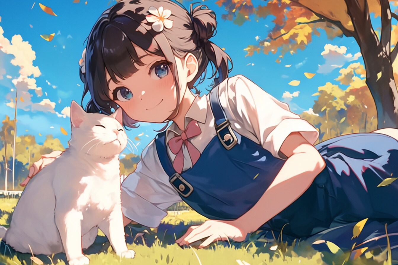 猫🐈とおだんごちゃん🍡✨11 | の人気AIイラスト・グラビア