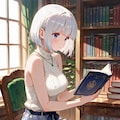 読書をする光莉さん 2枚目